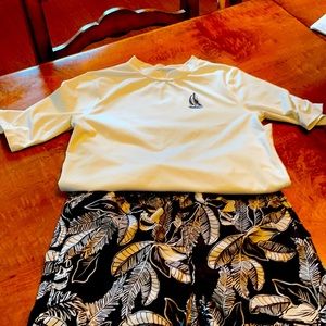 Boys Swim trunks with Rashguard
